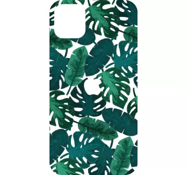 Sticker iphone mit exotischem blattmotiv - TenStickers