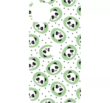 Sticker iphone mit panda-muster - TenStickers
