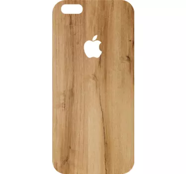 Sticker iphone holzstruktur cover - TenStickers