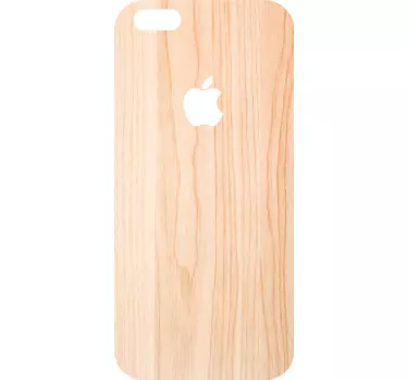 Sticker iphone holzmaserung cover - TenStickers