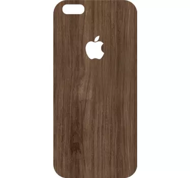 Sticker iphone holzmaserung finish - TenStickers