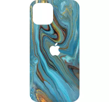 Aufkleber Iphone Blauer marmor - TenStickers