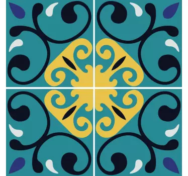 Fliesenaufkleber lebendige mosaikkomposition - TenStickers