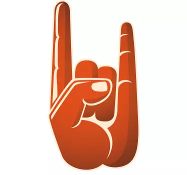Rock Hand Sticker - TenStickers