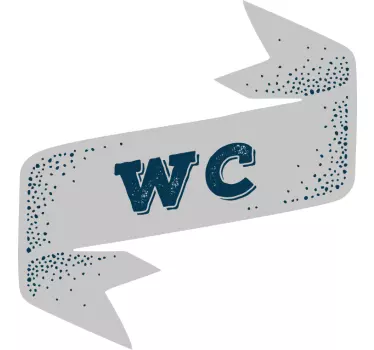 Türfolie Band wc old school - TenStickers