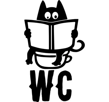 Türfolie Lustige wc-illustration - TenStickers