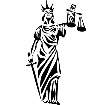 Symbol Justica Sticker - TenStickers