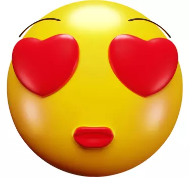 Wandtattoo baby herzaugen emoji - TenStickers