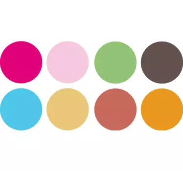 Bunte Kreise Sticker - TenStickers