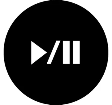 Play Pause Laptop Aufkleber - TenStickers