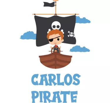 Wandtattoo kinderzimmer piratenabenteuer thema - TenStickers