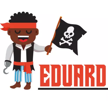 Wandtattoo kinderzimmer piratencharakter abenteuer - TenStickers