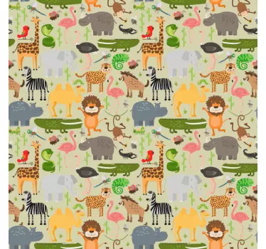 Möbelfolie Tiere des dschungeldesigns - TenStickers