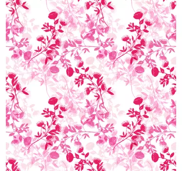 Folie kühlschrank botanisches motiv design - TenStickers