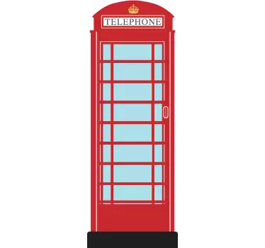 Telefonzelle London Kühlschrank Folie - TenStickers