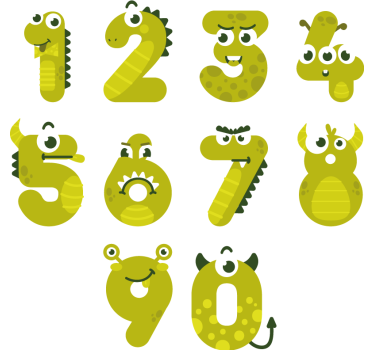 Aufkleber Mülltonne numerische reptilien - TenStickers