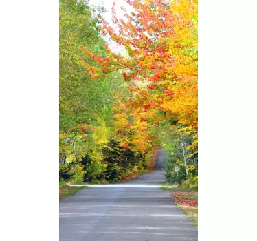 Türaufkleber Herbst Landschaft - TenStickers