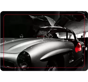 Laptop aufkleber klassisches sportauto - TenStickers