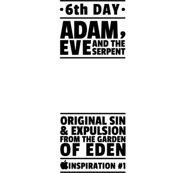 Adam und Eva Laptop Aufkleber - TenStickers