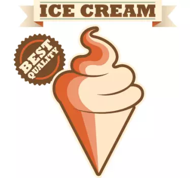 Wandtattoo Küche Retro Ice cream - TenStickers