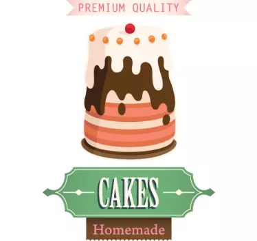 Homemade Cakes Aufkleber - TenStickers