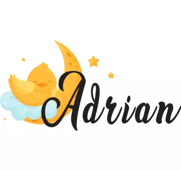 Wandtattoo kinderzimmer niedliches monddesign - TenStickers