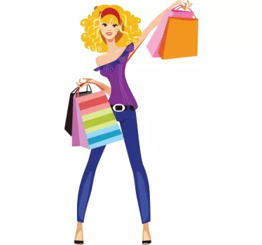 Shopping Erfolgserlebnis Aufkleber - TenStickers