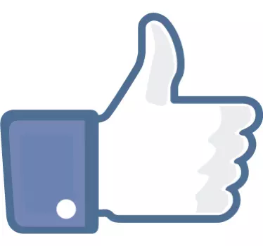 Wandtattoo gefällt mir Facebook - TenStickers