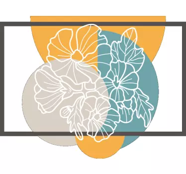 Schaufenster folie im floralen design - TenStickers