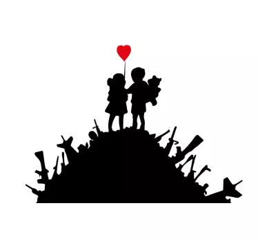 Laptop aufkleber kinder mit herz - TenStickers