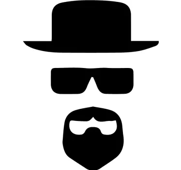 Laptop aufkleber mit stilisiertem masken-icon - TenStickers