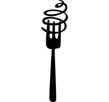 Folie kühlschrank spiralforke für pasta - TenStickers