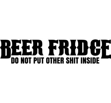Kühlschrank Folie Beer Fridge - TenStickers