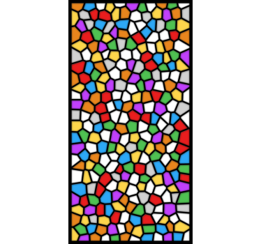 Fensteraufkleber mit Mosaiksteinen - TenStickers