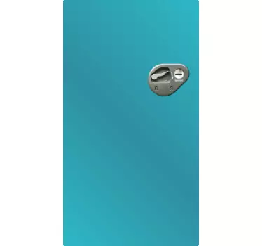 Folie kühlschrank vintage cool blau - TenStickers