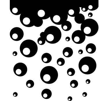 Folie duschkabine im blasenmuster design - TenStickers