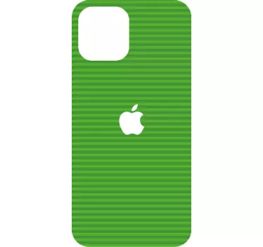 Sticker iphone grünes gestreiftes cover - TenStickers