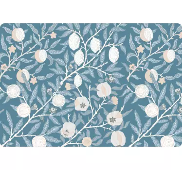 Laptop Sticker vintage Blumenmuster - TenStickers