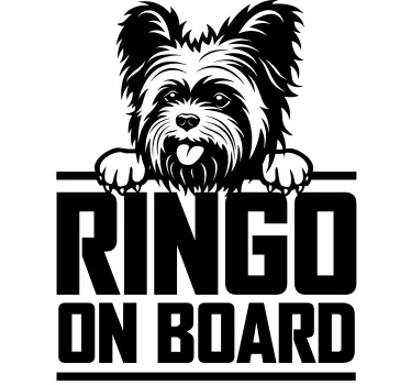 Autoaufkleber verspielt hundeschild - TenStickers