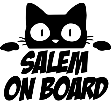 Autoaufkleber mit katzenkopf humor - TenStickers