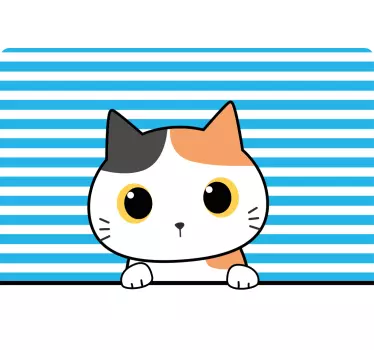 Notebook Aufkleber Süße cartoon-katze - TenStickers
