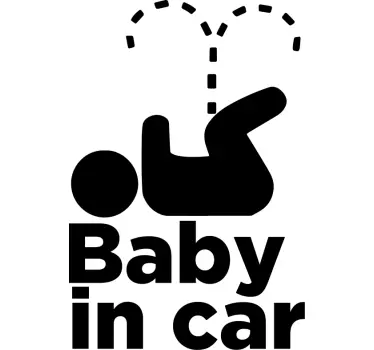 Baby on board aufkleber für die sicherheit von kleinkindern - TenStickers
