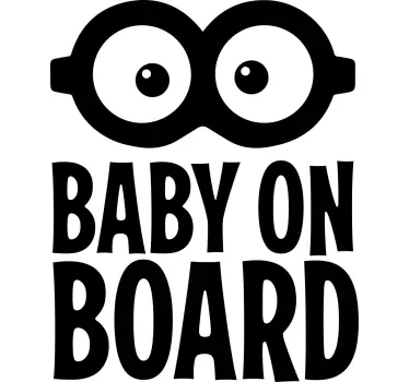 Baby on board aufkleber lustiges babyschild - TenStickers