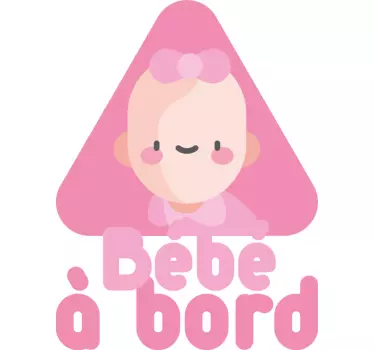 Baby on board aufkleber im niedlichen baby-design - TenStickers