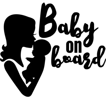 Baby on board aufkleber mutterliche bindung - TenStickers