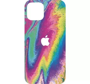 Aufkleber Iphone Marmorregenbogen - TenStickers