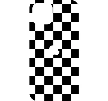 Sticker iphone schachbrettmuster - TenStickers