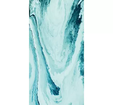 Aufkleber Iphone Wellen aus blauem marmor - TenStickers