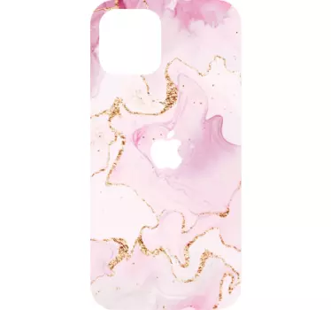 Sticker iphone im pinken marmor-effekt - TenStickers