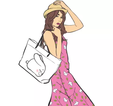Wandattoo Shoppen Fashion - TenStickers